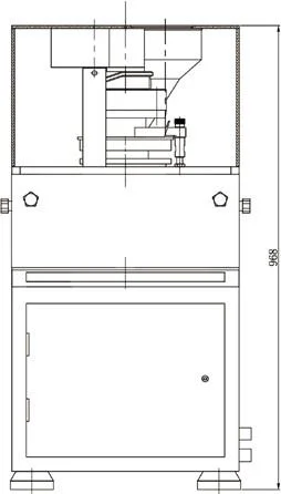 ZP130 Rotary Tablet Press Structure diagram 1
