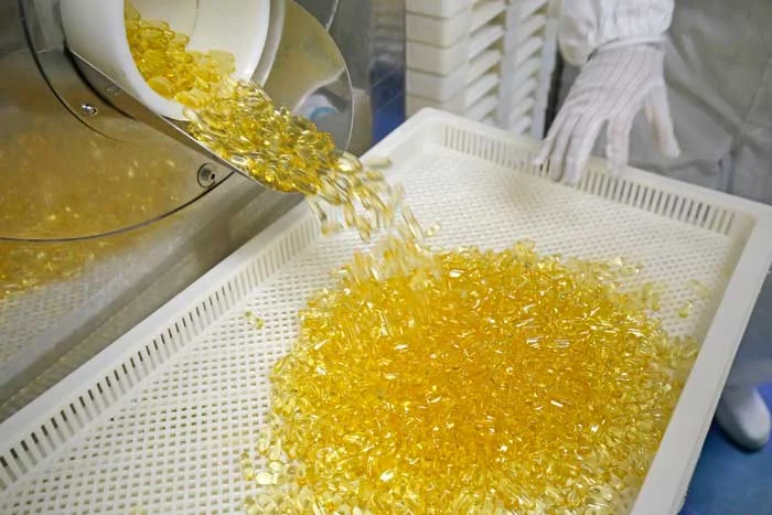 softgel manufacture final drying in drying trays