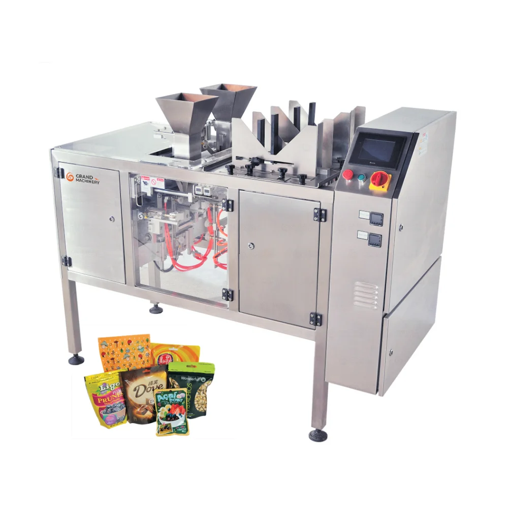 DB-Duplex Pre-made Pouch Packaging Machine with Samples