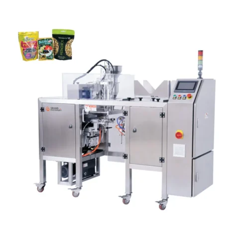 DB300-Pre-made-Pouch-Packaging-Machine with Samples DB300 Pre-made Pouch Packaging Machine with Samples