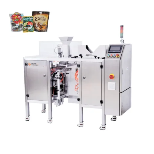 DB430-Pre-made-Pouch-Packaging-Machine with Samples DB430 Pre-made Pouch Packaging Machine with Samples
